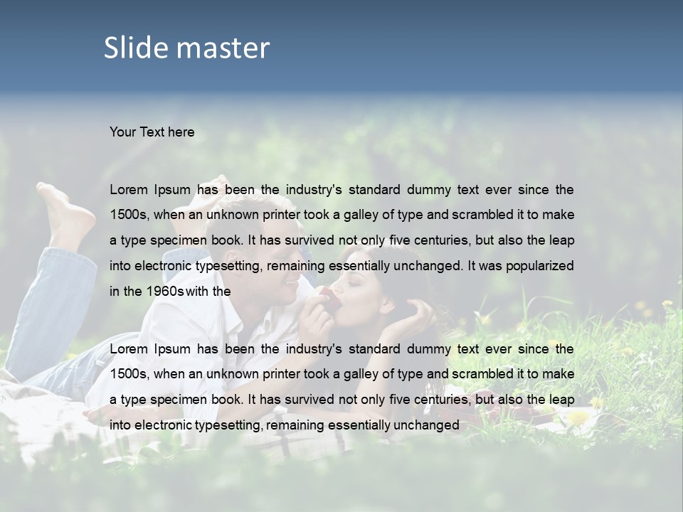 Picnic Casual Adult PowerPoint Template