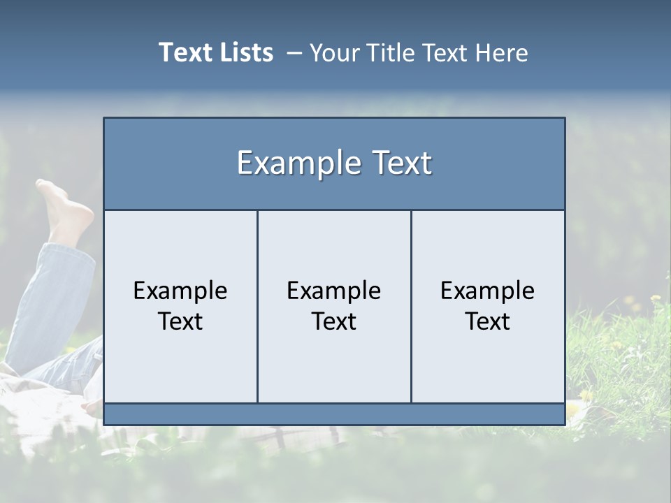 Picnic Casual Adult PowerPoint Template