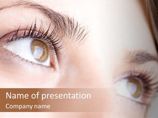 Beautiful Eyesight Look PowerPoint Template