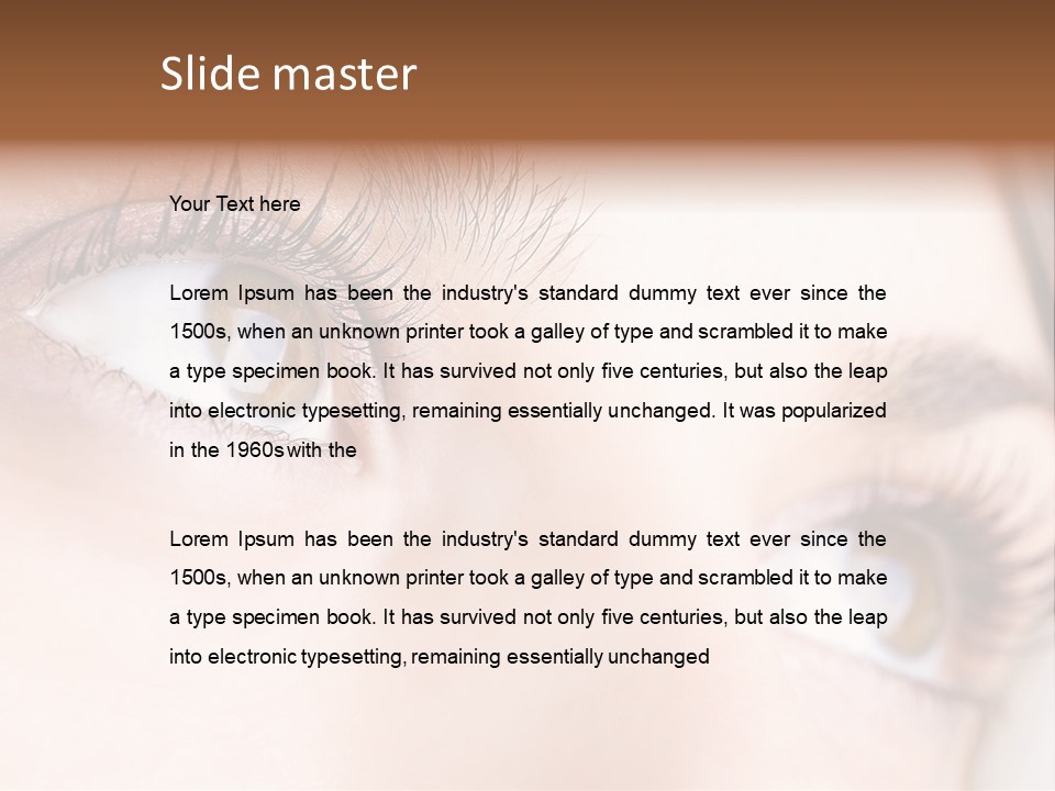 Beautiful Eyesight Look PowerPoint Template