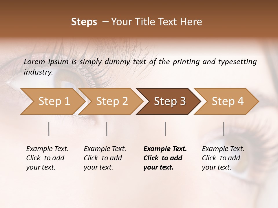 Beautiful Eyesight Look PowerPoint Template