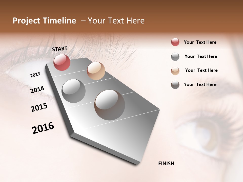 Beautiful Eyesight Look PowerPoint Template