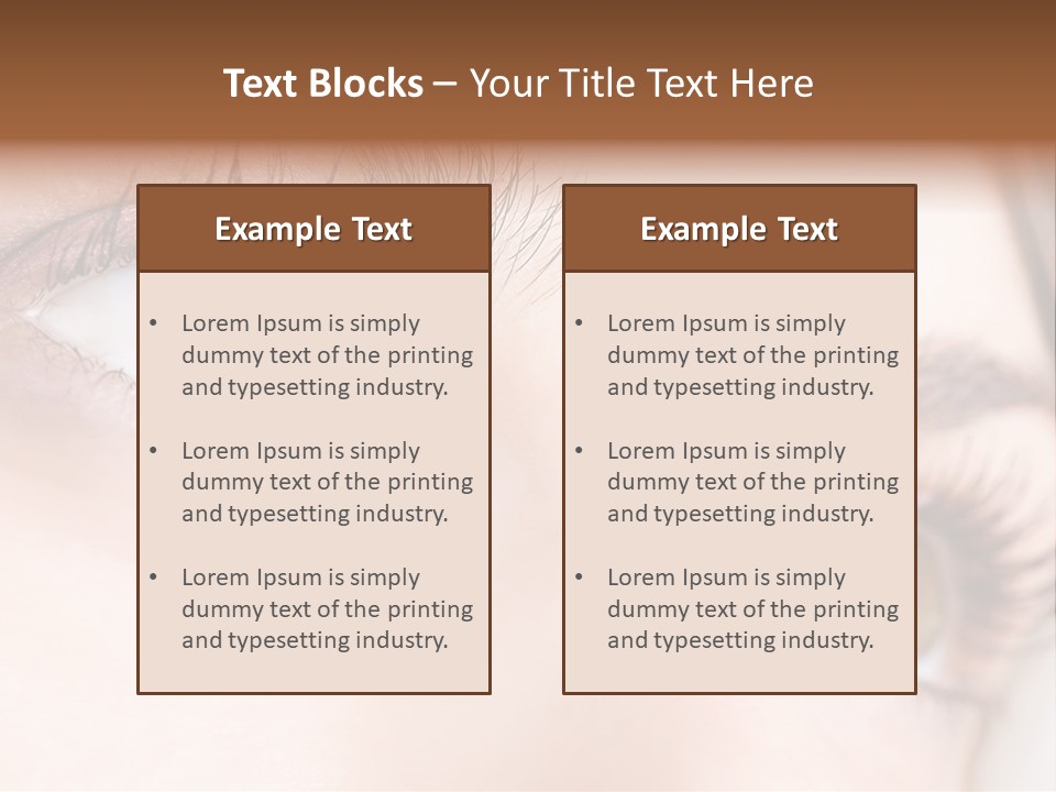 Beautiful Eyesight Look PowerPoint Template