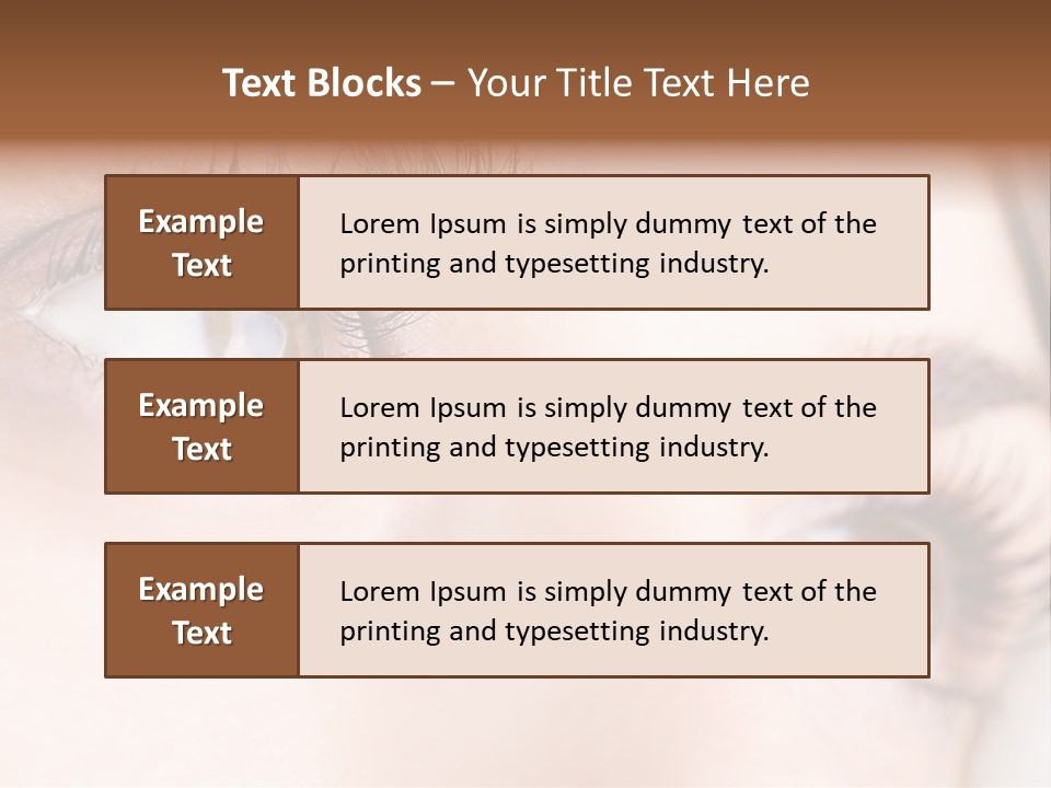 Beautiful Eyesight Look PowerPoint Template