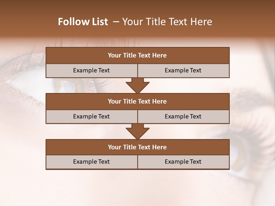 Beautiful Eyesight Look PowerPoint Template