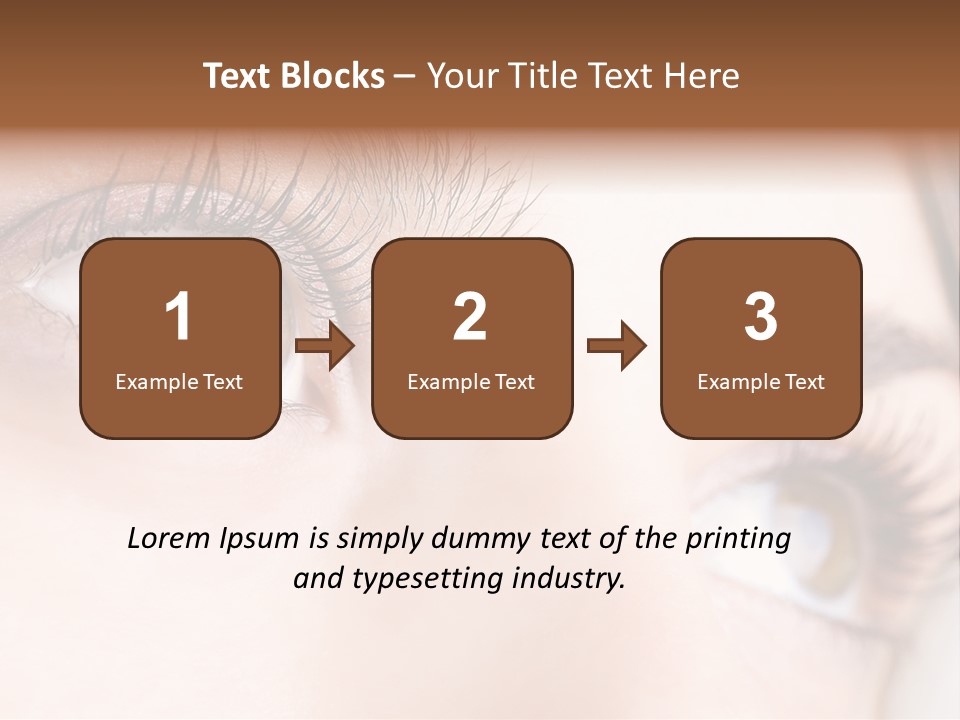 Beautiful Eyesight Look PowerPoint Template