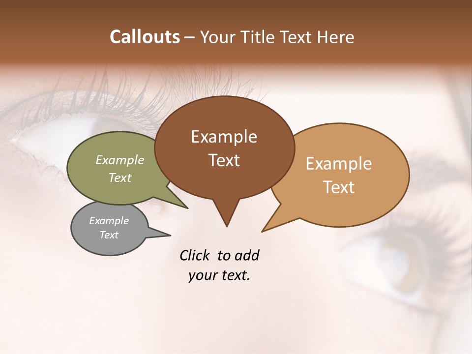 Beautiful Eyesight Look PowerPoint Template