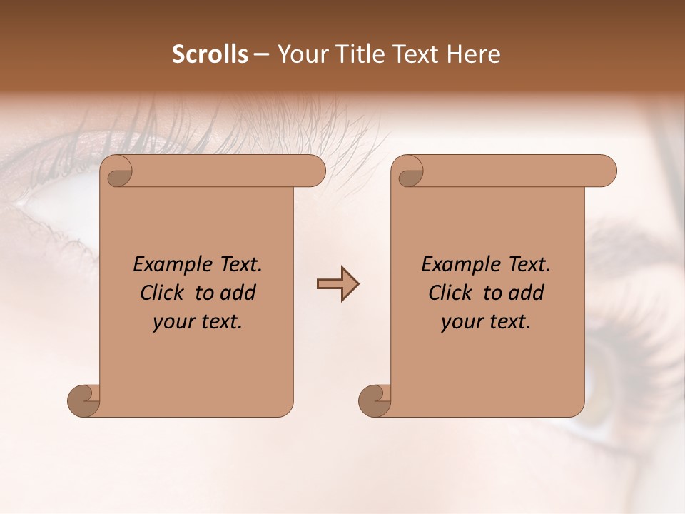 Beautiful Eyesight Look PowerPoint Template