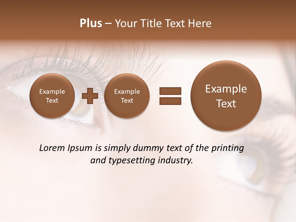Beautiful Eyesight Look PowerPoint Template