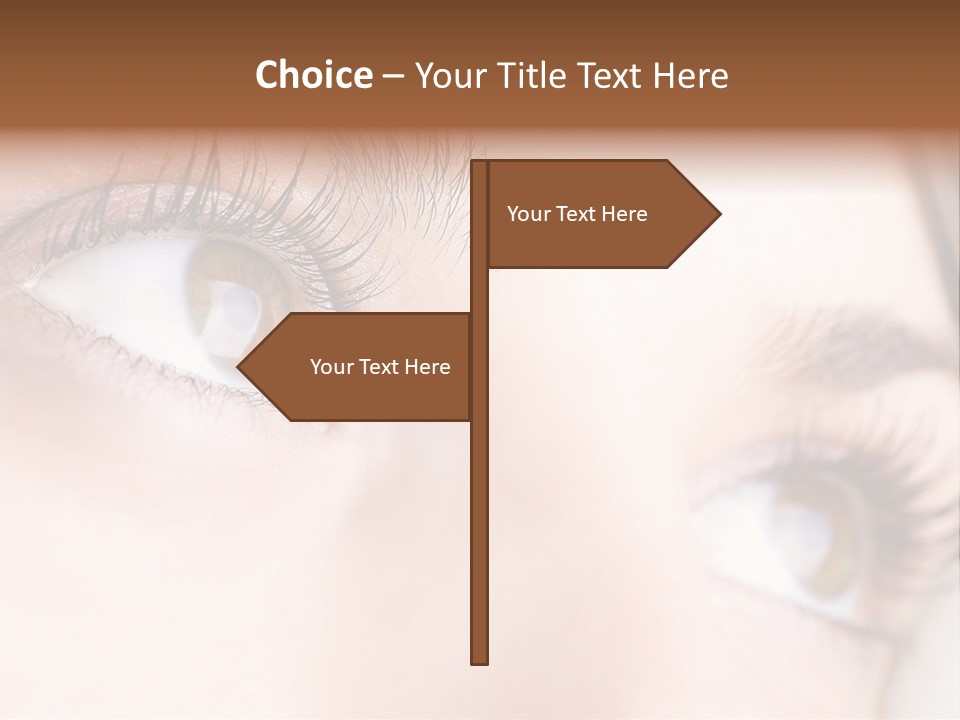 Beautiful Eyesight Look PowerPoint Template