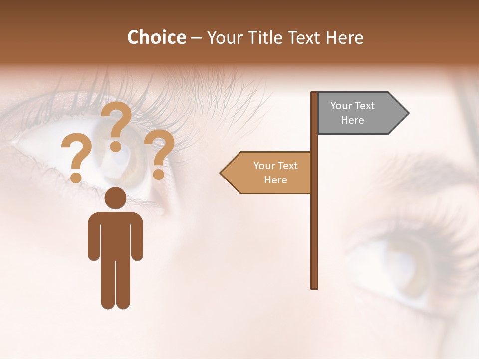 Beautiful Eyesight Look PowerPoint Template
