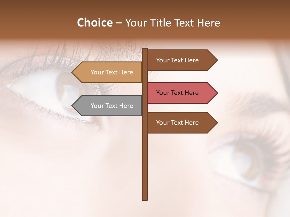 Beautiful Eyesight Look PowerPoint Template