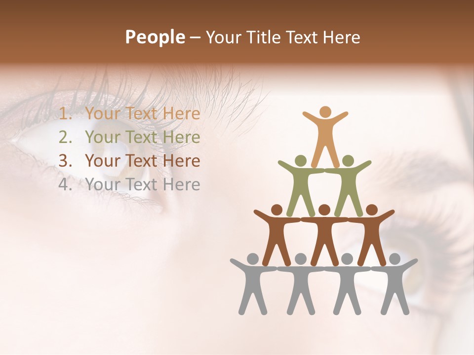 Beautiful Eyesight Look PowerPoint Template