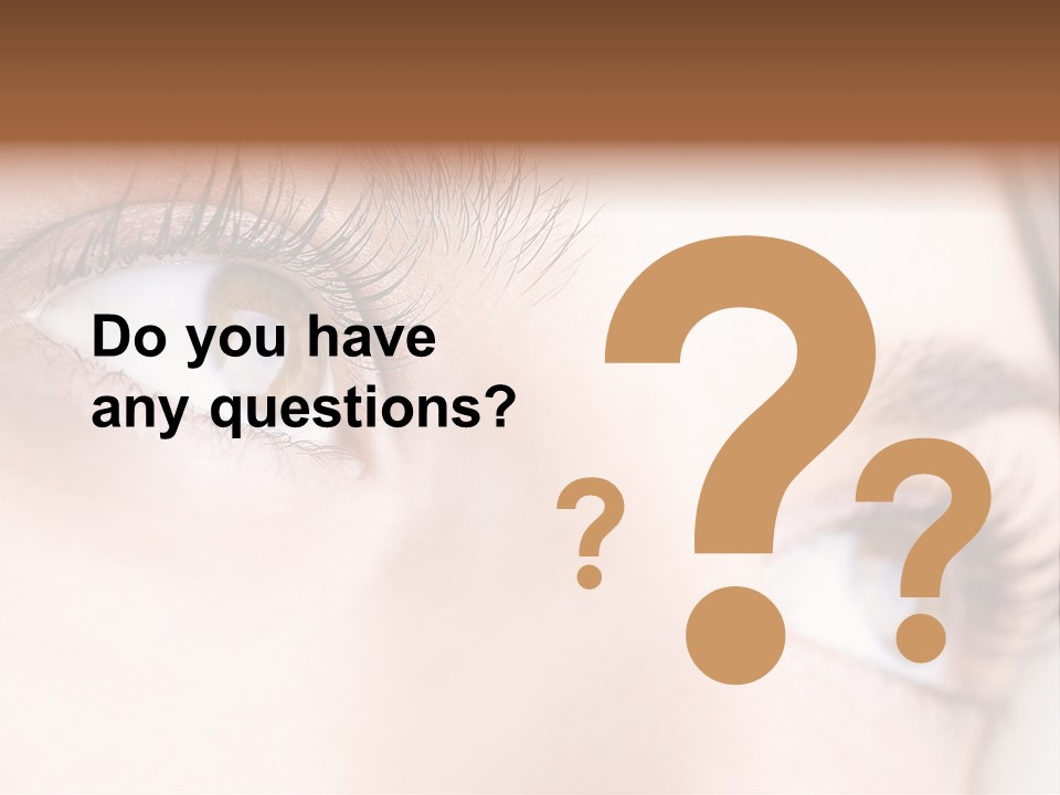 Beautiful Eyesight Look PowerPoint Template