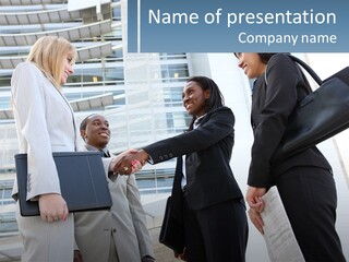 Office Caucasian Leadership PowerPoint Template