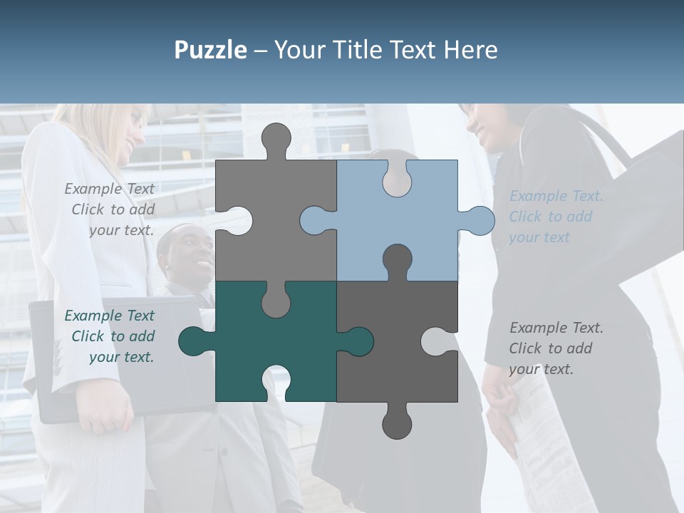 Office Caucasian Leadership PowerPoint Template