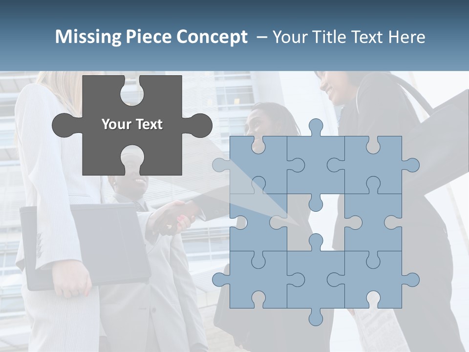 Office Caucasian Leadership PowerPoint Template