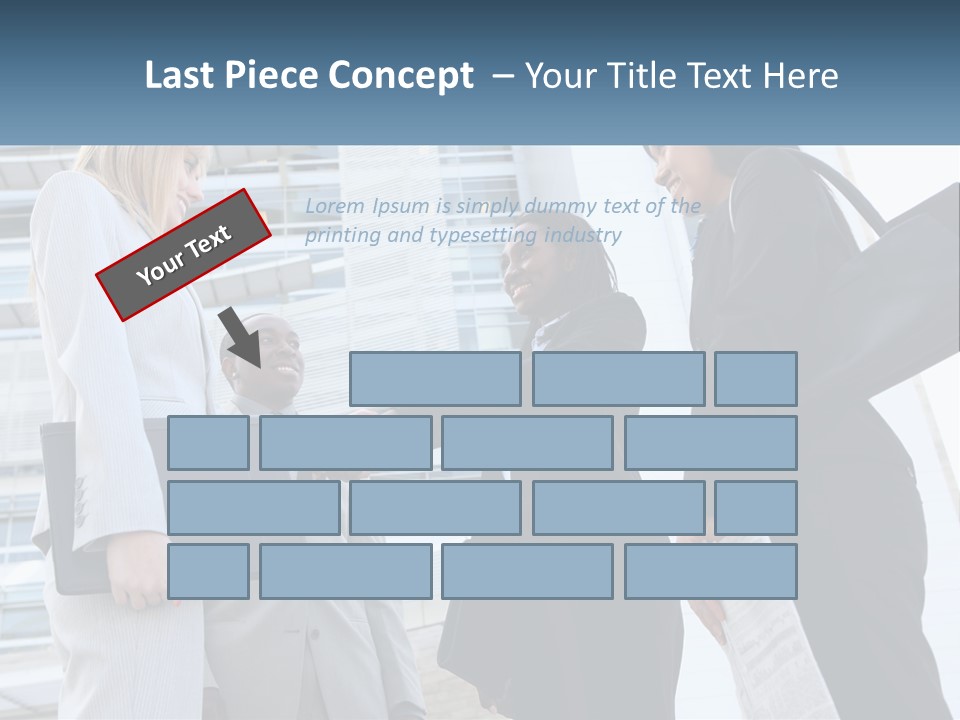 Office Caucasian Leadership PowerPoint Template