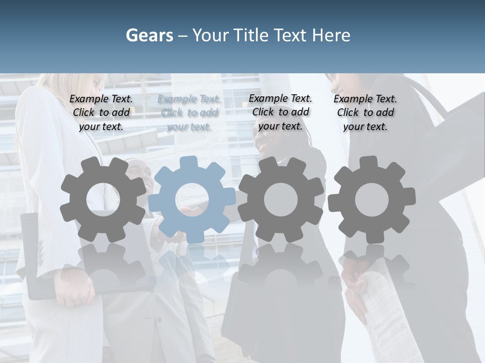 Office Caucasian Leadership PowerPoint Template