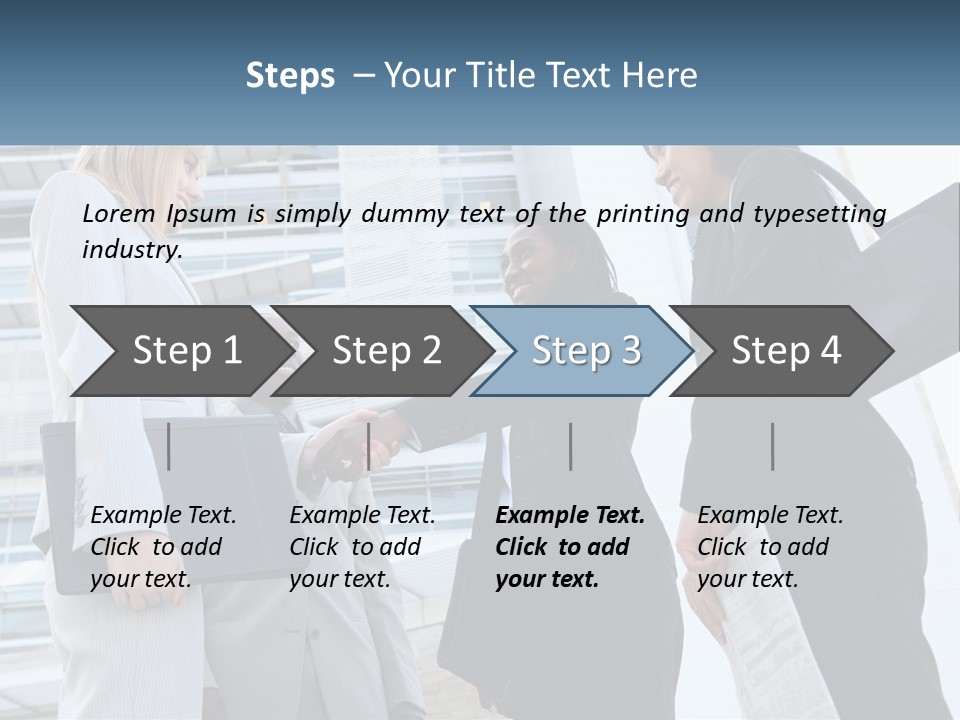 Office Caucasian Leadership PowerPoint Template
