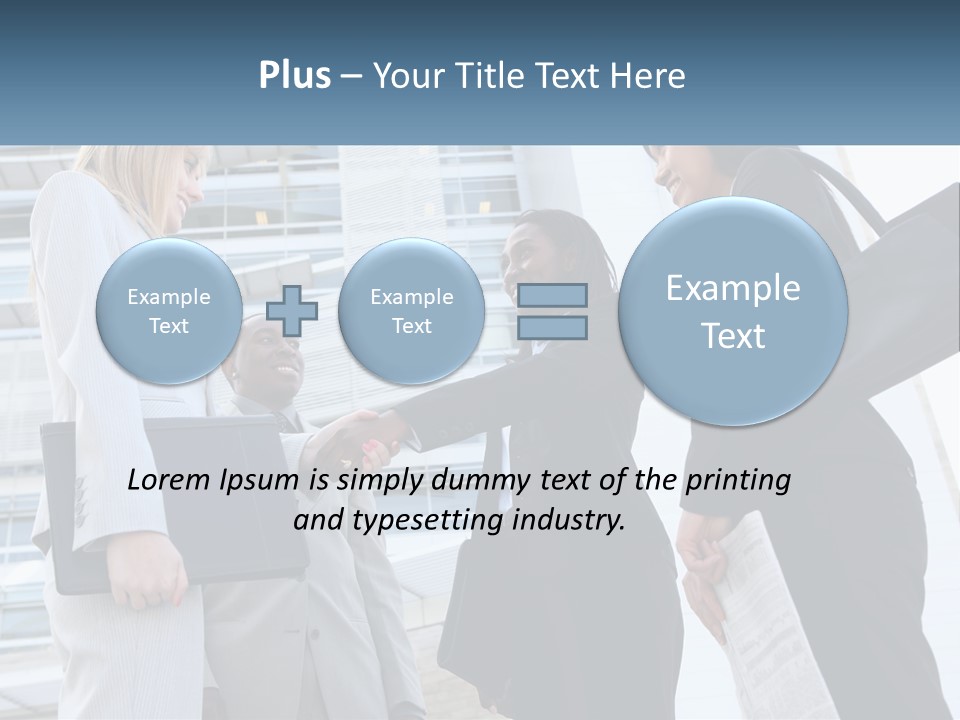 Office Caucasian Leadership PowerPoint Template