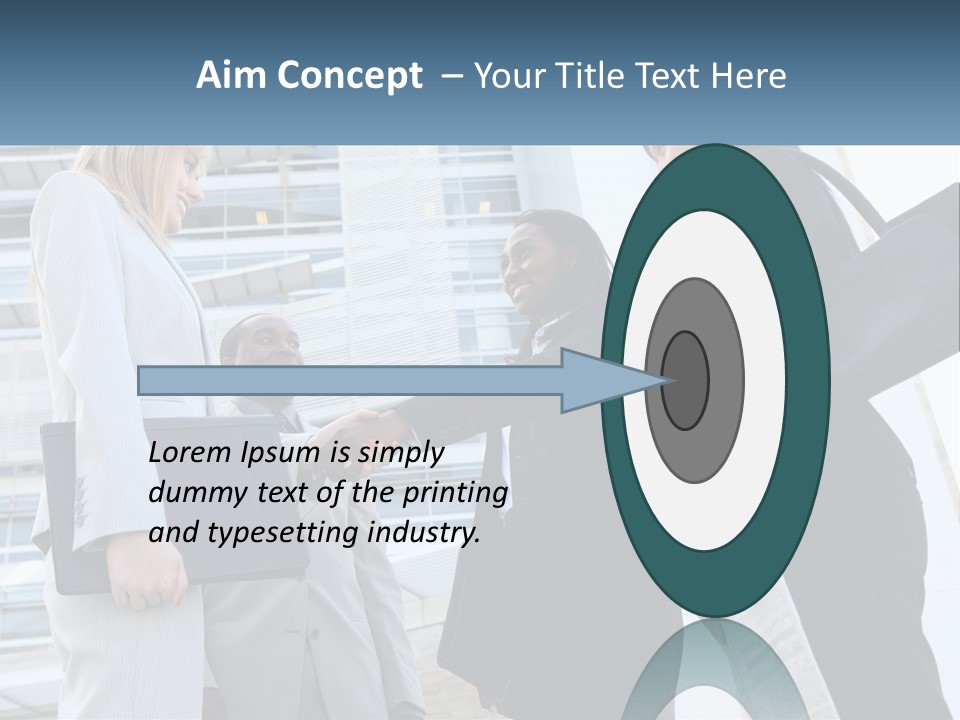 Office Caucasian Leadership PowerPoint Template