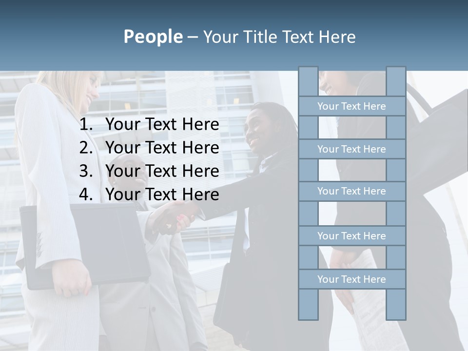 Office Caucasian Leadership PowerPoint Template