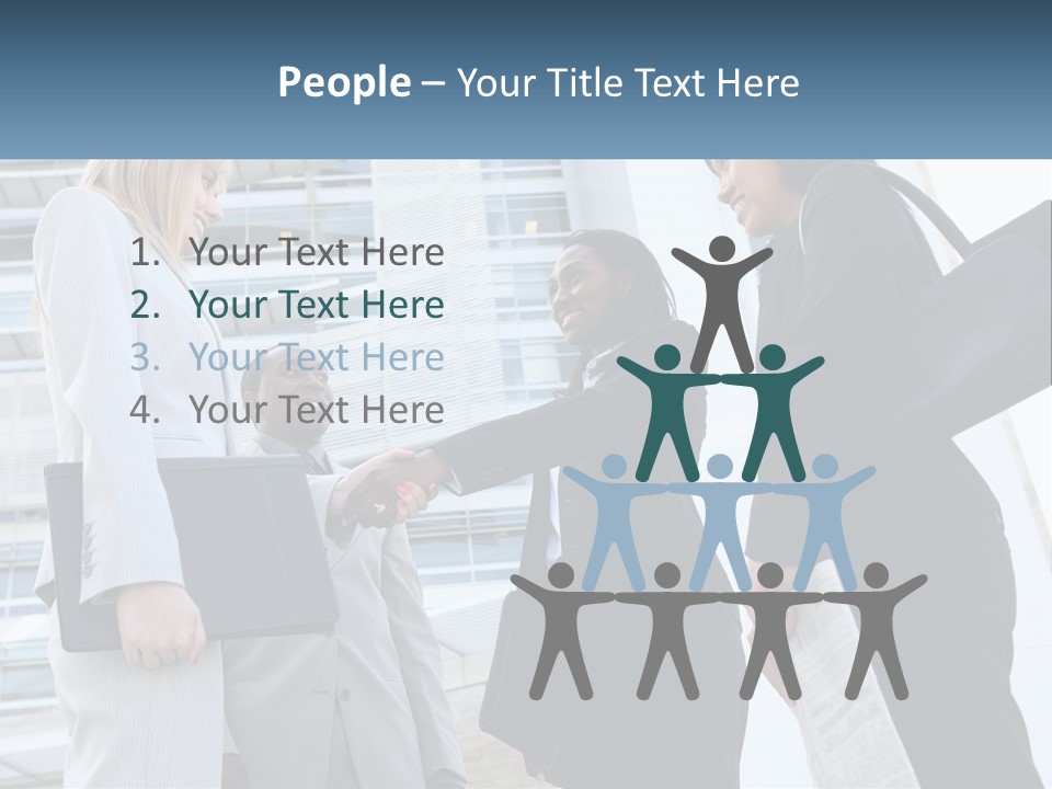 Office Caucasian Leadership PowerPoint Template