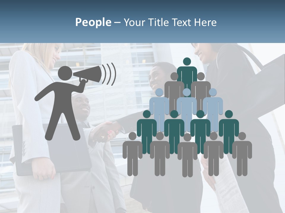 Office Caucasian Leadership PowerPoint Template