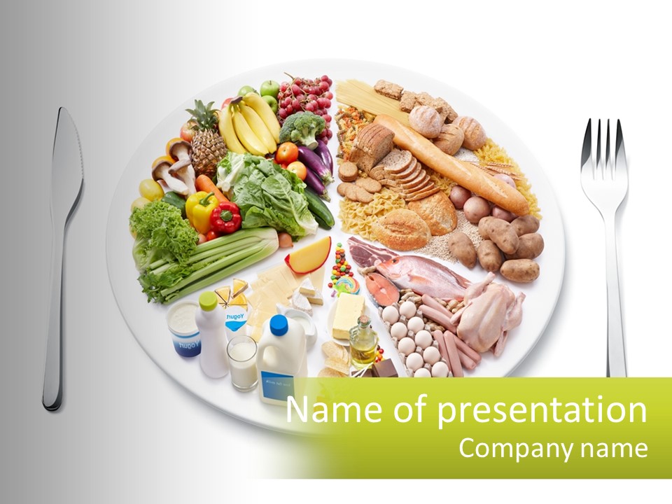 Background Knife Diet PowerPoint Template
