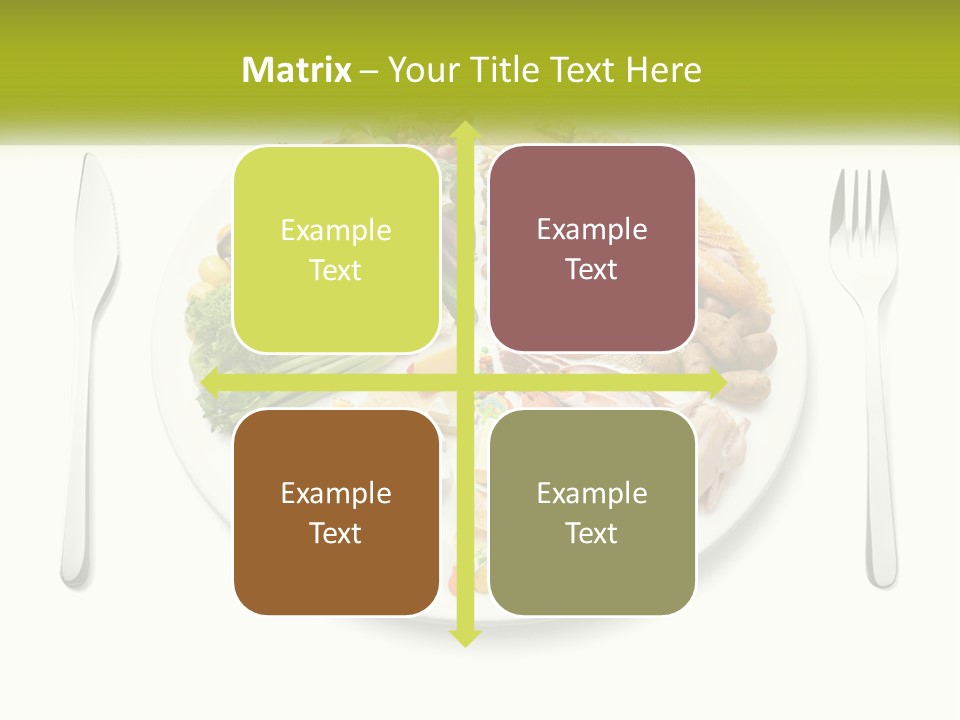 Background Knife Diet PowerPoint Template