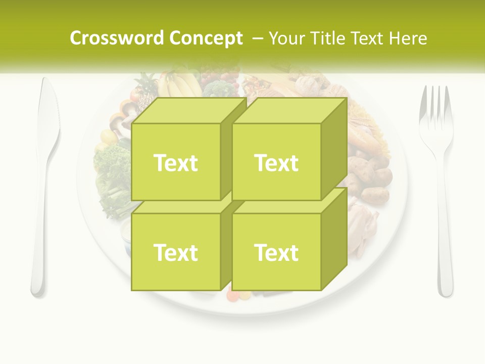 Background Knife Diet PowerPoint Template