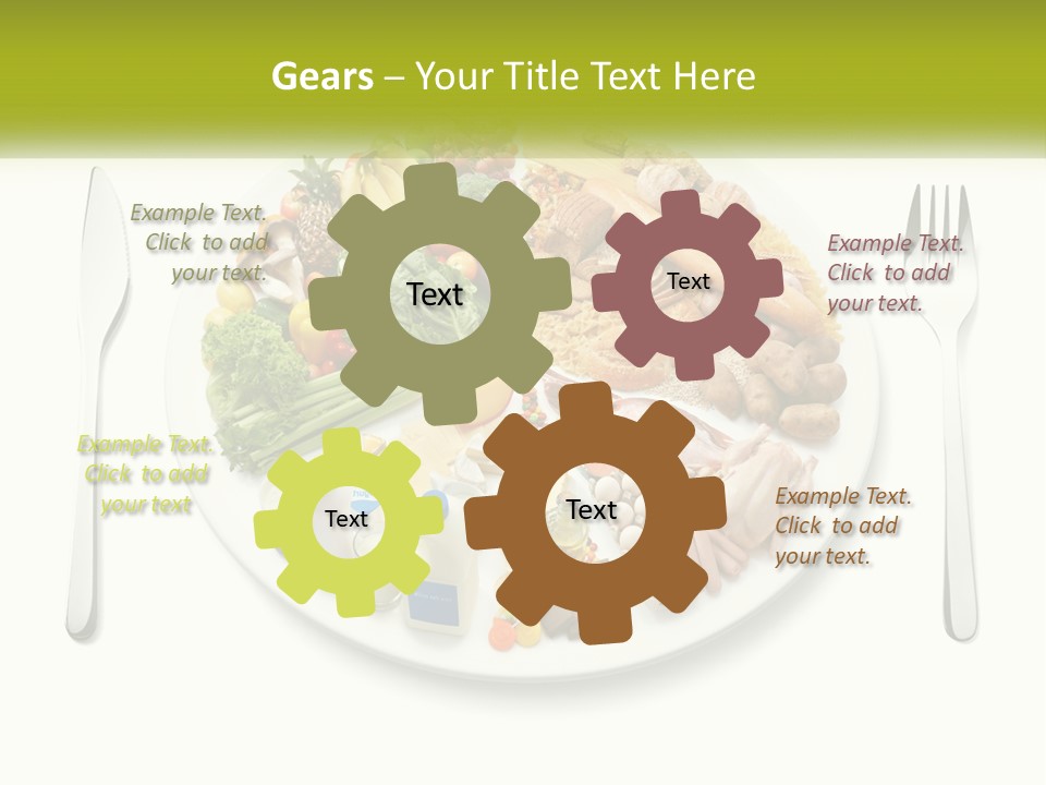 Background Knife Diet PowerPoint Template