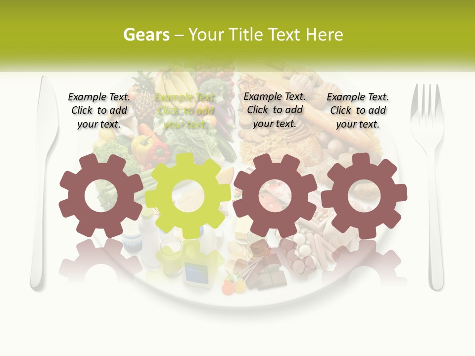 Background Knife Diet PowerPoint Template