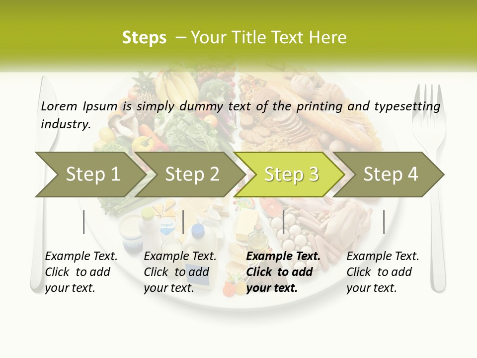 Background Knife Diet PowerPoint Template