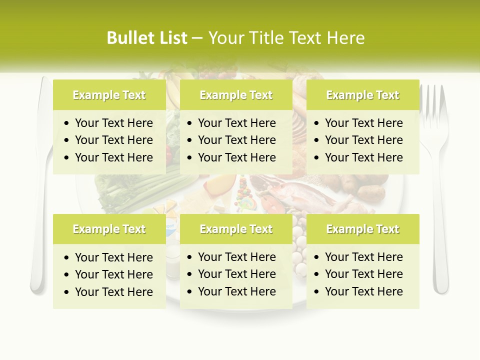 Background Knife Diet PowerPoint Template