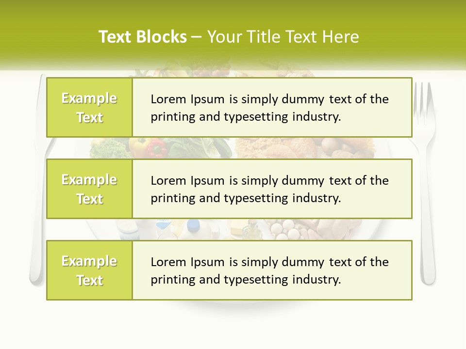 Background Knife Diet PowerPoint Template