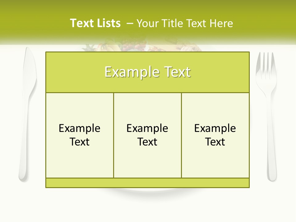Background Knife Diet PowerPoint Template