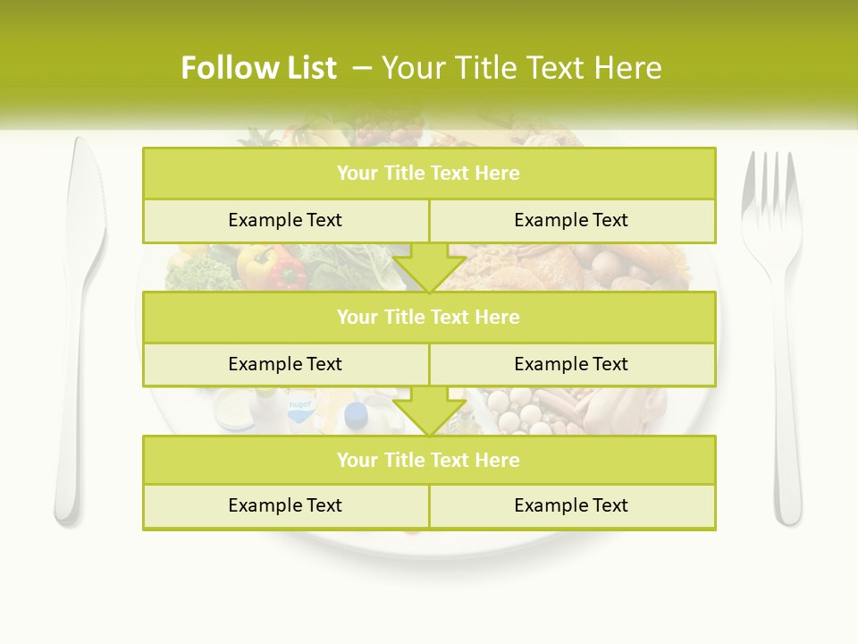 Background Knife Diet PowerPoint Template