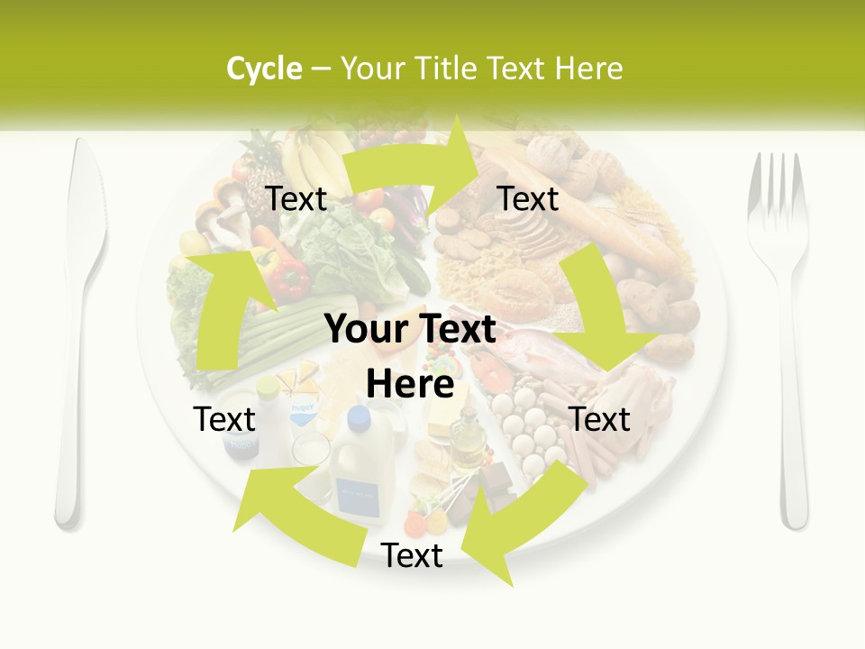 Background Knife Diet PowerPoint Template