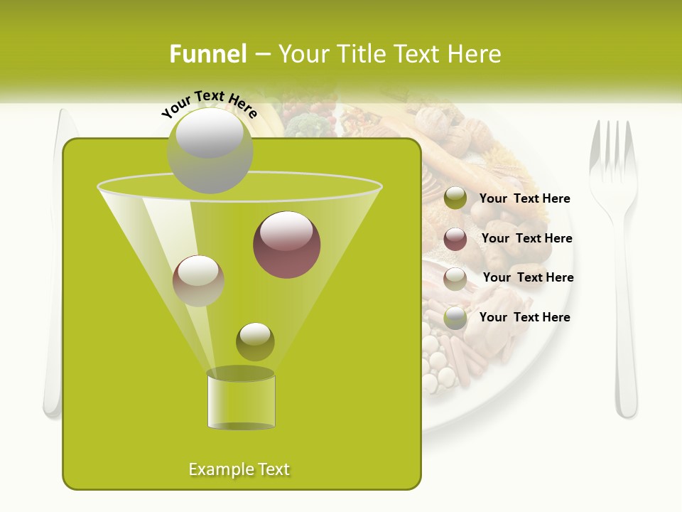 Background Knife Diet PowerPoint Template