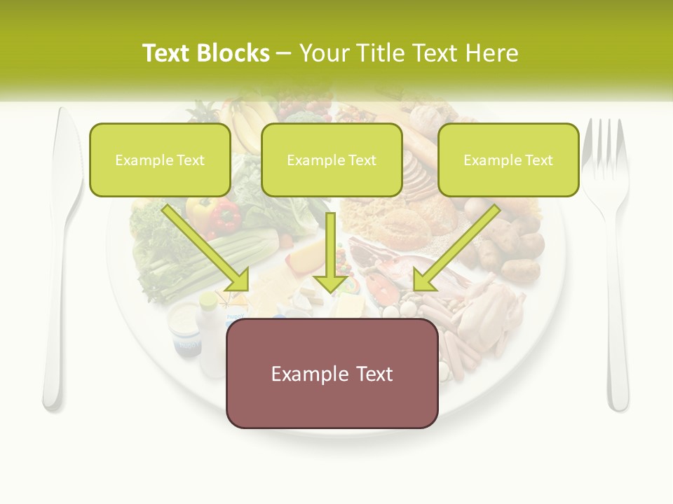 Background Knife Diet PowerPoint Template