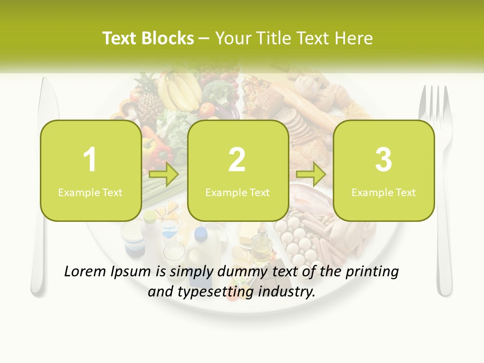 Background Knife Diet PowerPoint Template
