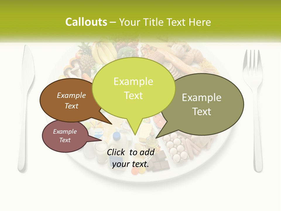 Background Knife Diet PowerPoint Template