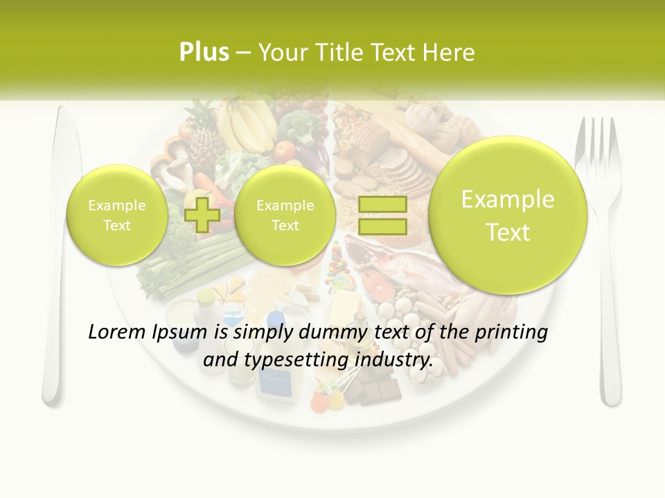 Background Knife Diet PowerPoint Template