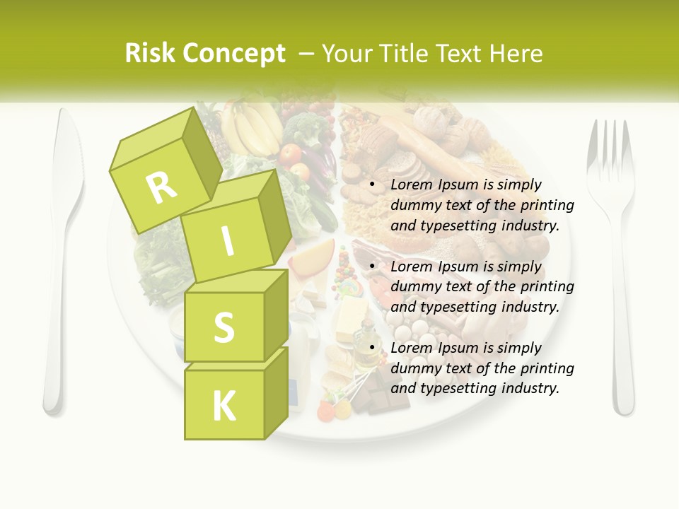 Background Knife Diet PowerPoint Template
