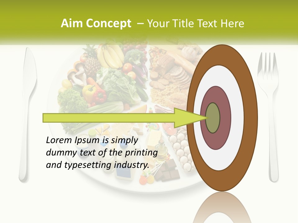 Background Knife Diet PowerPoint Template