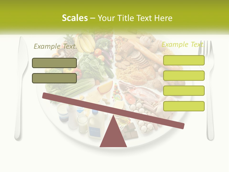 Background Knife Diet PowerPoint Template