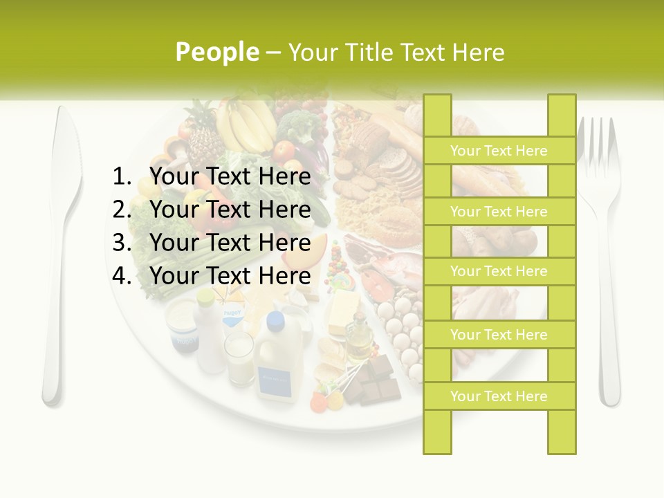 Background Knife Diet PowerPoint Template