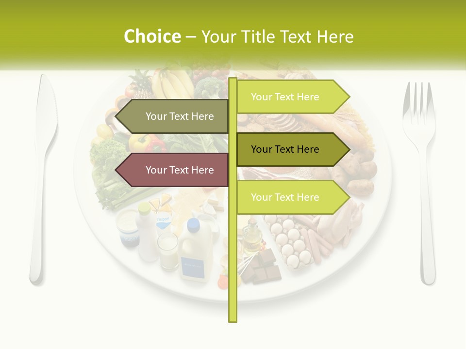 Background Knife Diet PowerPoint Template
